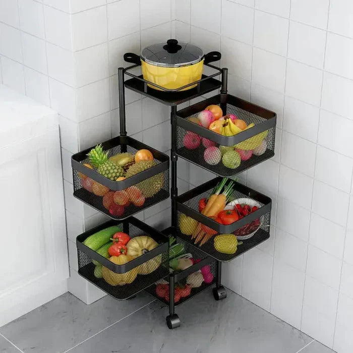 Premium Square Metal Trolley By Homix