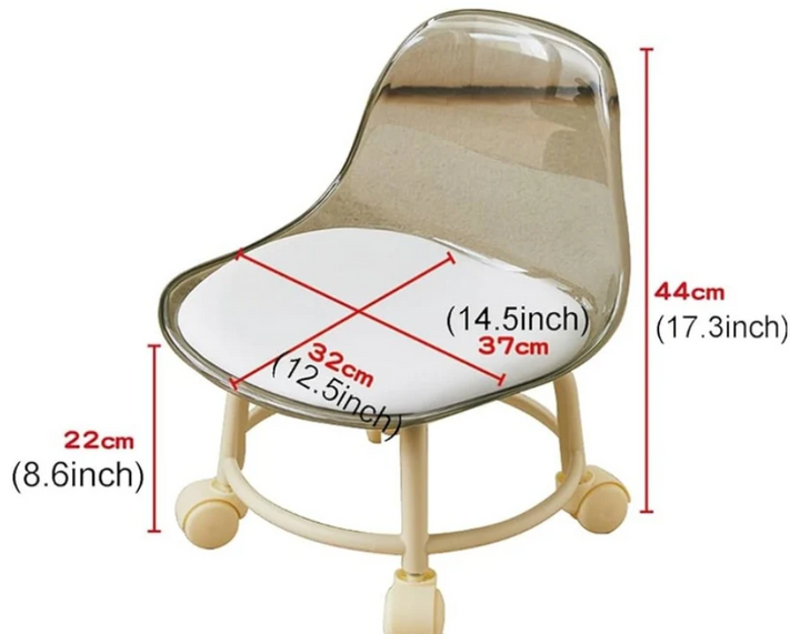 Acrylic 360° Rotatable Transparent Chair By Smartspace