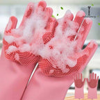 Magic Washing Gloves - Pair Of Silicone Washing Gloves