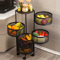 Premium Round Metal Trolley By Homix