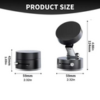 360° Rotating - Magnetic Phone Holder - Strong Vacuum Grip - For Car, Desk & Travel