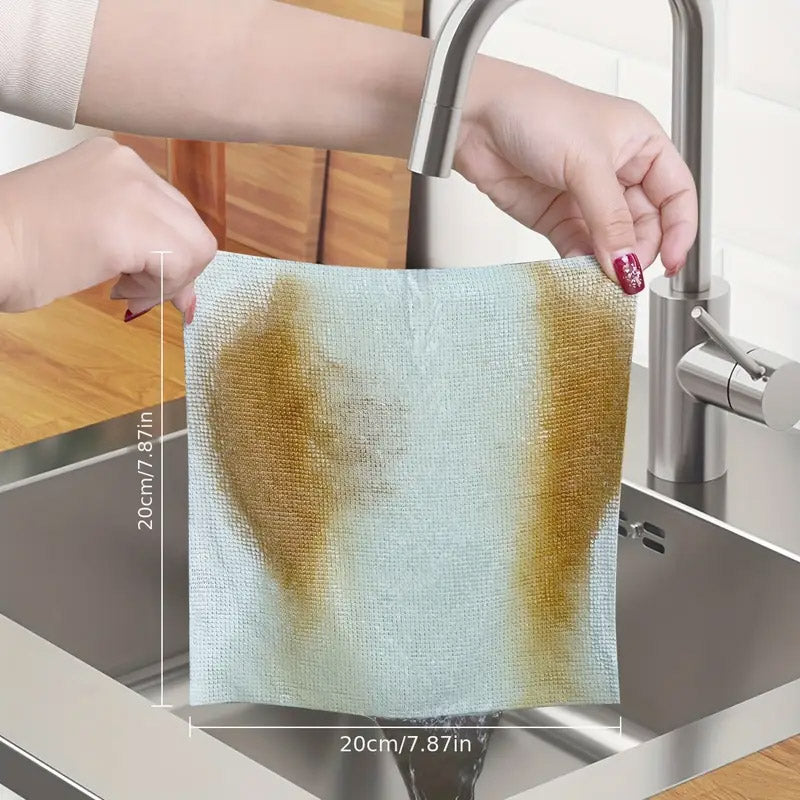 Reusable Microfiber Cleaning Cloth - 20 Pcs