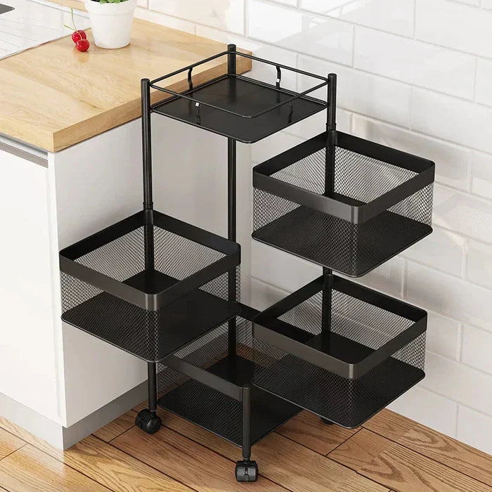 Premium Square Metal Trolley By Homix